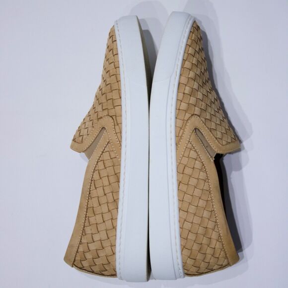 M. Gemi Beige Woven Leather Slip On Shoes Made in Italy ~ Women Size 7 (37.5EU) - Picture 11 of 16